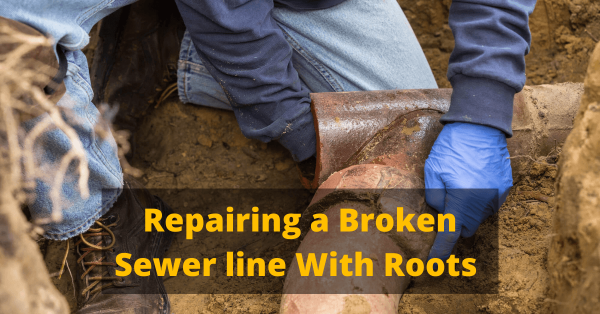 Repairing a Broken Sewerline Wiht Roots